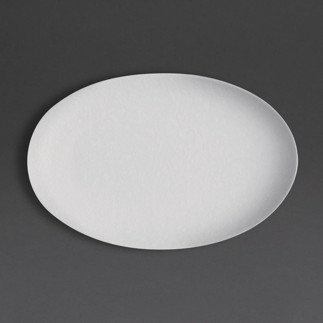 FD015 Olympia Salina Oval Plates 250mm (Pack of 4) JD Catering Equipment Solutions Ltd