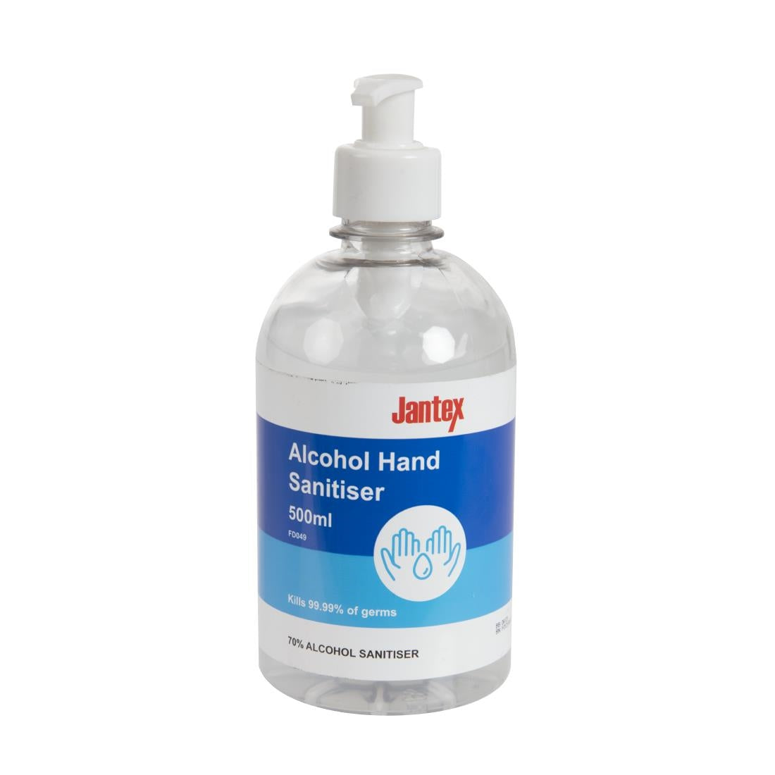 FD049 Jantex 70% Alcohol Hand Sanitiser 500ml JD Catering Equipment Solutions Ltd