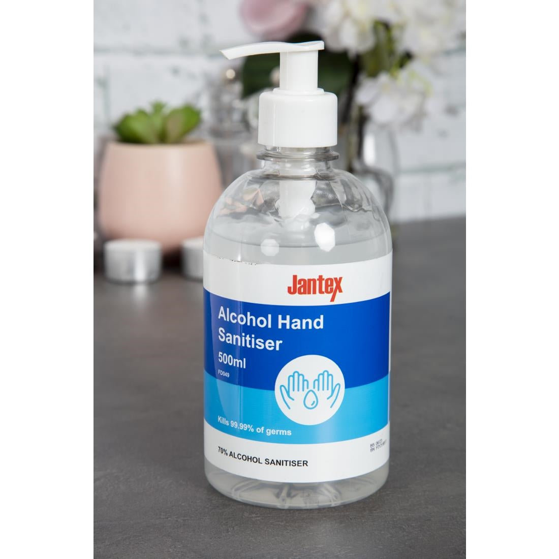 FD049 Jantex 70% Alcohol Hand Sanitiser 500ml JD Catering Equipment Solutions Ltd