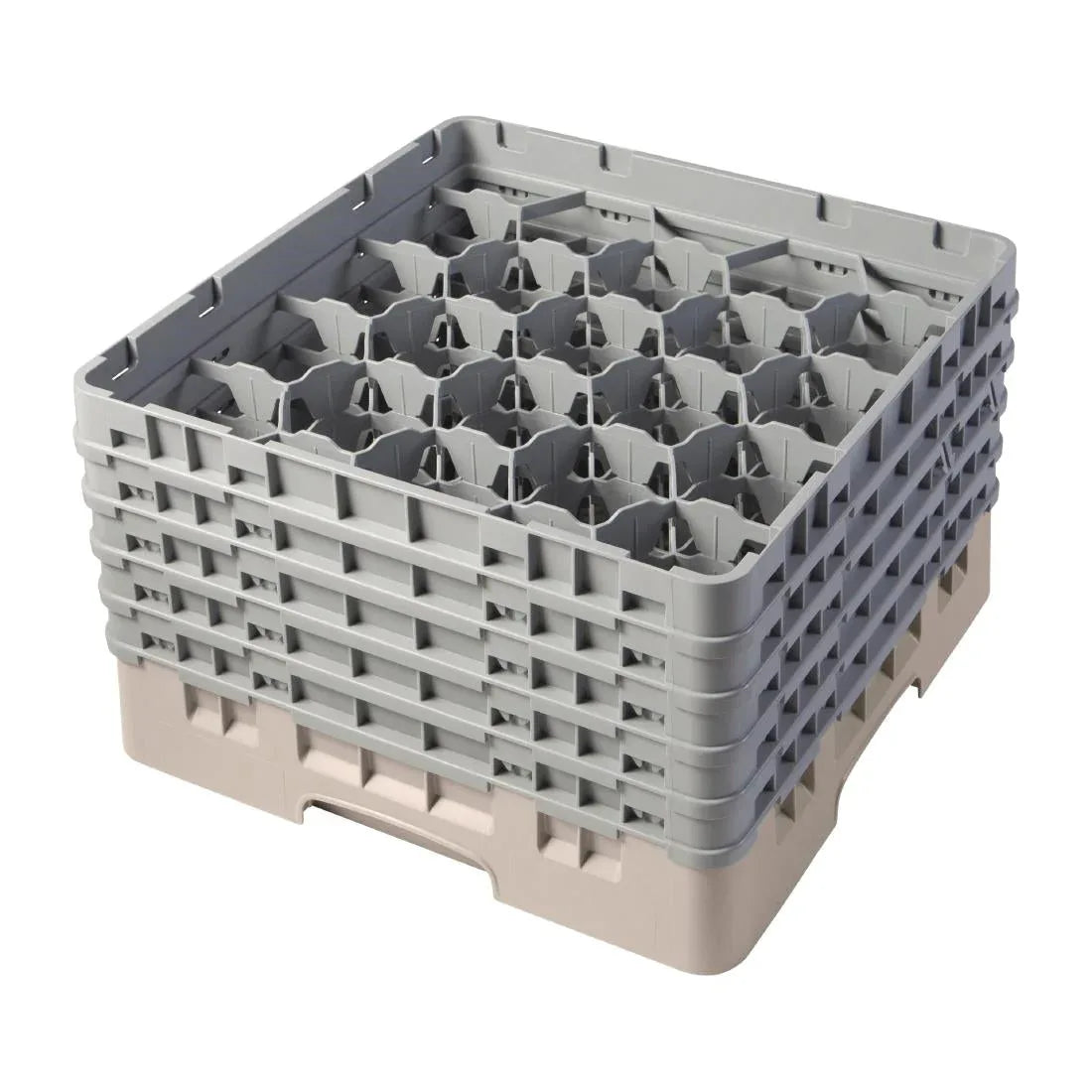 FD069 Cambro Camrack Beige 20 Compartments Max Glass Height 257mm - JD Catering Equipment Solutions Ltd