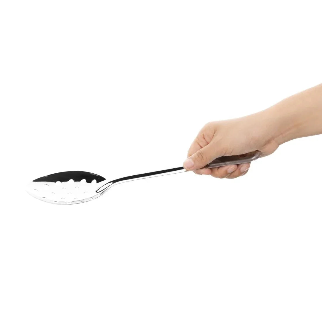 FD197 Nisbets Essentials Perforated Serving Spoon 11'' - JD Catering Equipment Solutions Ltd