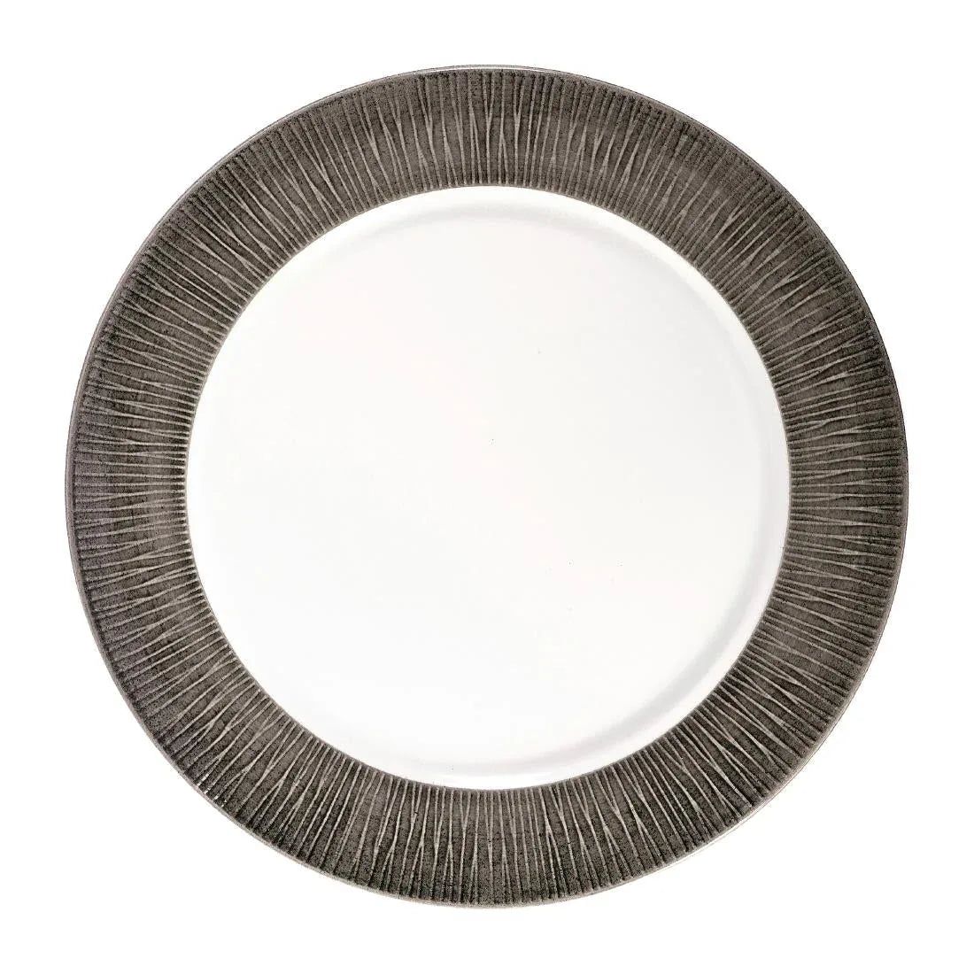 FD809 Churchill Bamboo Spinwash Footed Plates Dusk 260mm (Pack of 12) - JD Catering Equipment Solutions Ltd