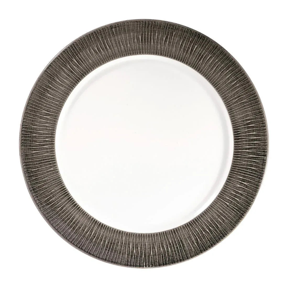 FD810 Churchill Bamboo Spinwash Footed Plates Dusk 305mm (Pack of 12) - JD Catering Equipment Solutions Ltd