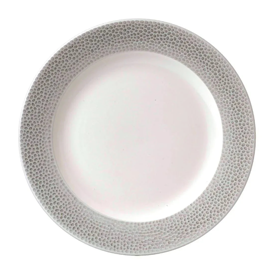 FD839 Churchill Isla Spinwash Profile Footed Plates Shale Grey 260mm (Pack of 12) - JD Catering Equipment Solutions Ltd
