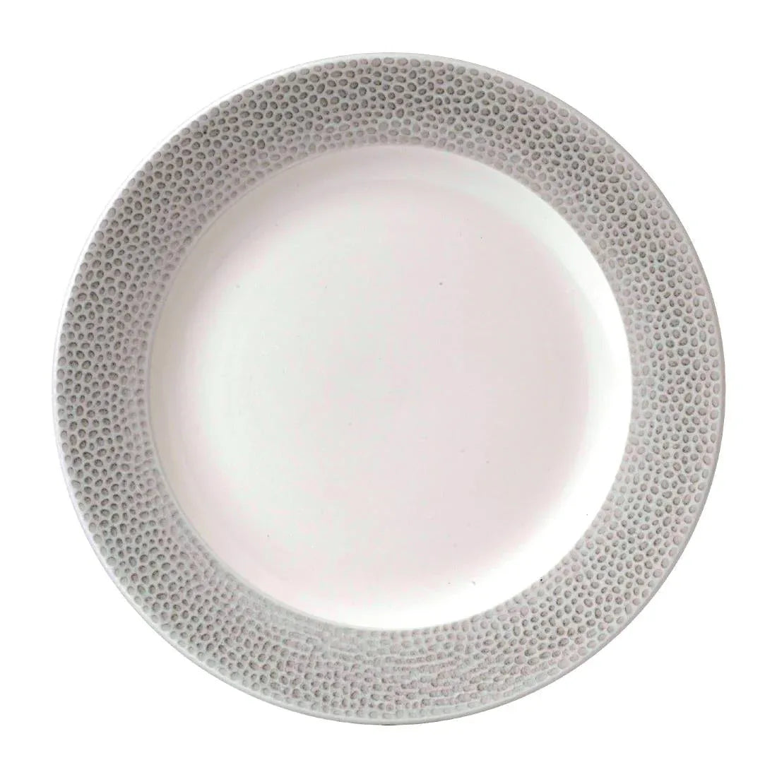 FD839 Churchill Isla Spinwash Profile Footed Plates Shale Grey 260mm (Pack of 12) - JD Catering Equipment Solutions Ltd