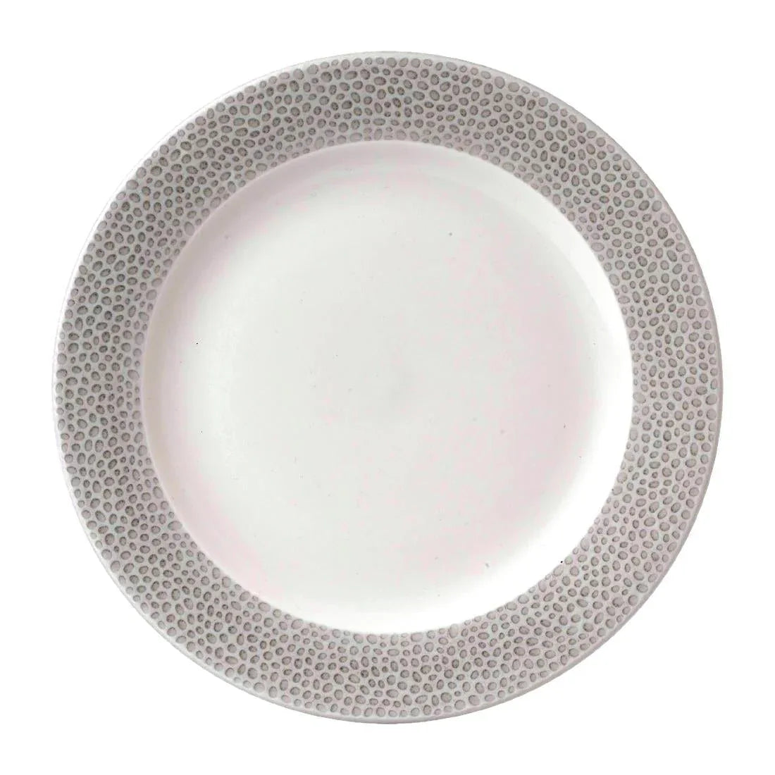 FD840 Churchill Isla Spinwash Profile Footed Plates Shale Grey 232mm (Pack of 12) - JD Catering Equipment Solutions Ltd