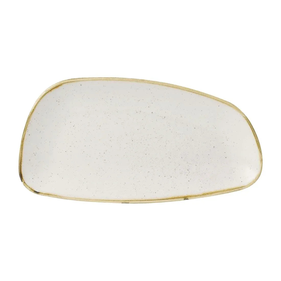 FD841 Churchill Stonecast Oval Plates Barley White 300x146mm (Pack of 12) - JD Catering Equipment Solutions Ltd