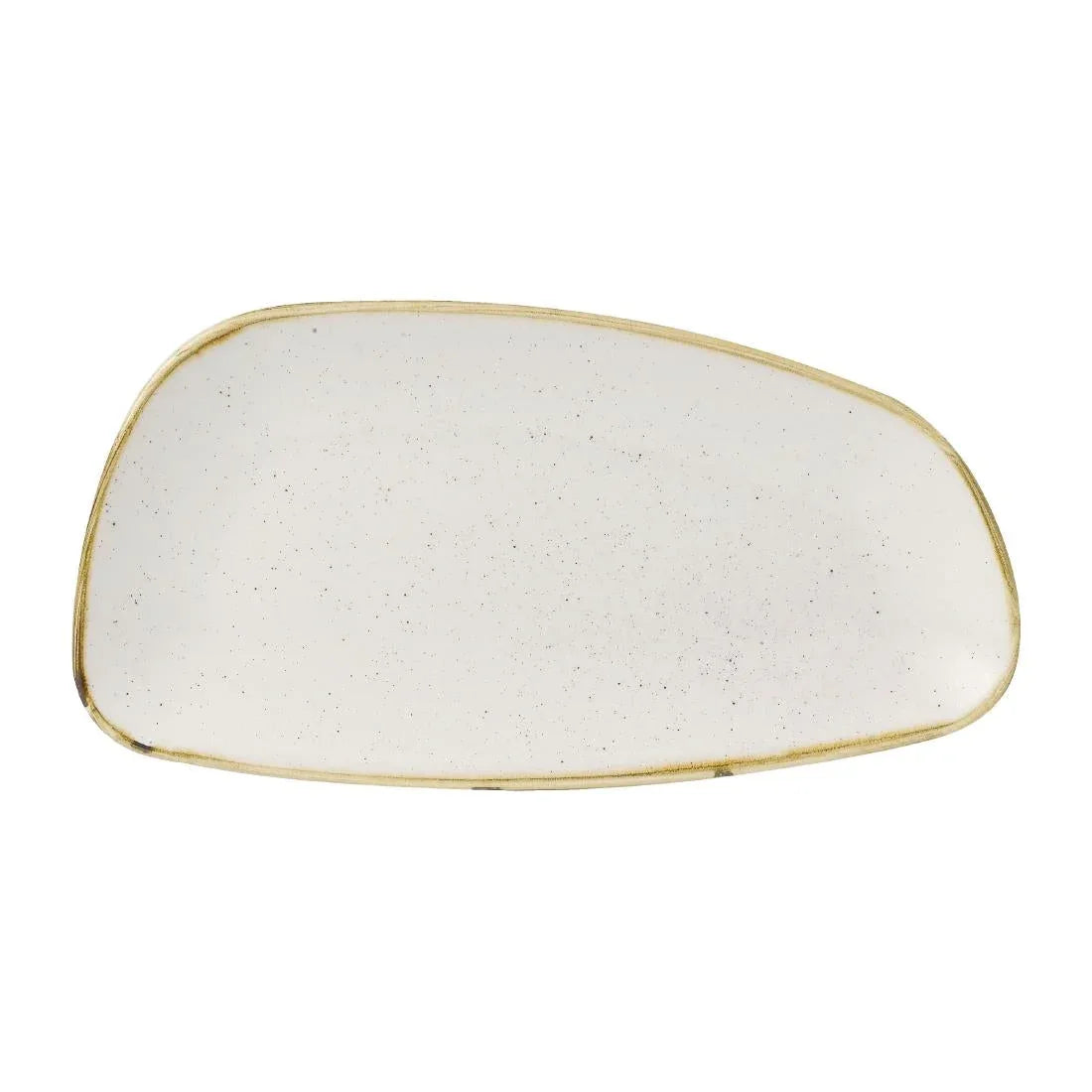 FD841 Churchill Stonecast Oval Plates Barley White 300x146mm (Pack of 12) - JD Catering Equipment Solutions Ltd