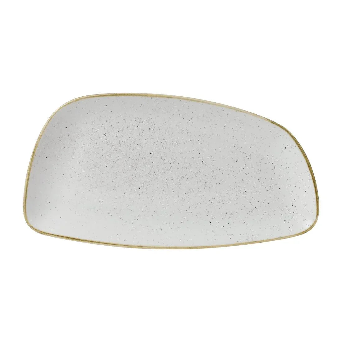 FD842 Churchill Stonecast Oval Plates Barley White 349x171mm (Pack of 6) - JD Catering Equipment Solutions Ltd