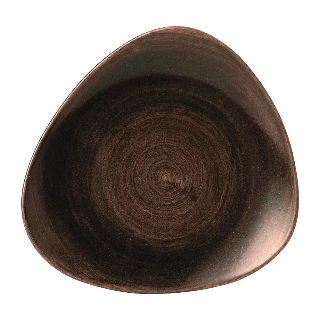 FD846 Churchill Stonecast Patina Lotus Plates Iron Black 254mm (Pack of 12) - JD Catering Equipment Solutions Ltd