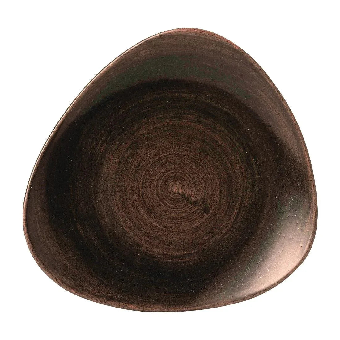 FD846 Churchill Stonecast Patina Lotus Plates Iron Black 254mm (Pack of 12) - JD Catering Equipment Solutions Ltd