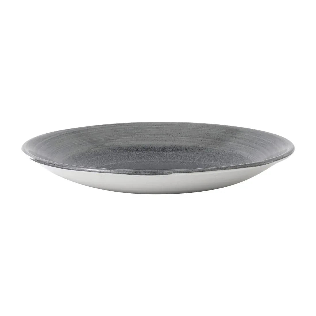 FD853 Churchill Stonecast Aqueous Deep Coupe Plates Grey 218mm (Pack of 12) - JD Catering Equipment Solutions Ltd