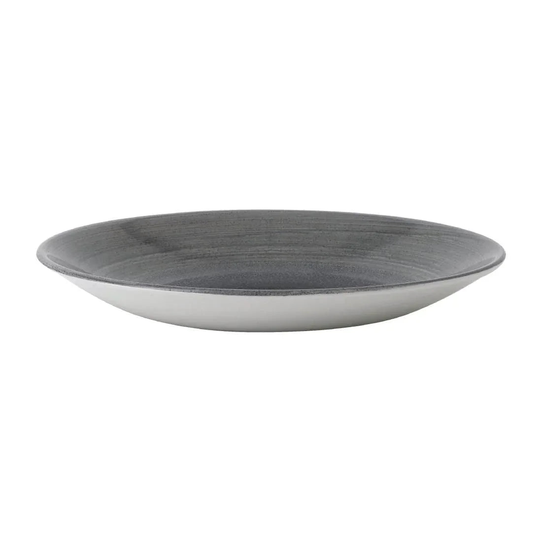FD854 Churchill Stonecast Aqueous Deep Coupe Plates Grey 239mm (Pack of 12) - JD Catering Equipment Solutions Ltd