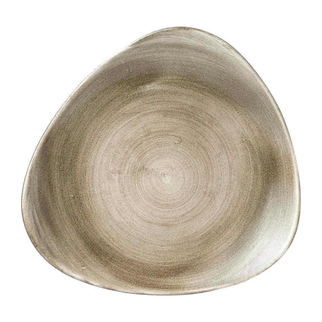 FD863 Churchill Stonecast Patina Lotus Plates Antique Taupe 254mm (Pack of 12) - JD Catering Equipment Solutions Ltd