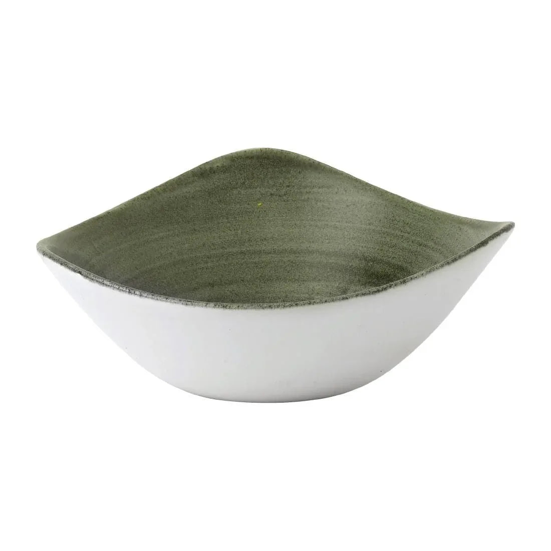 FD867 Churchill Stonecast Patina Lotus Bowl Burnished Green 178mm (Pack of 12) - JD Catering Equipment Solutions Ltd