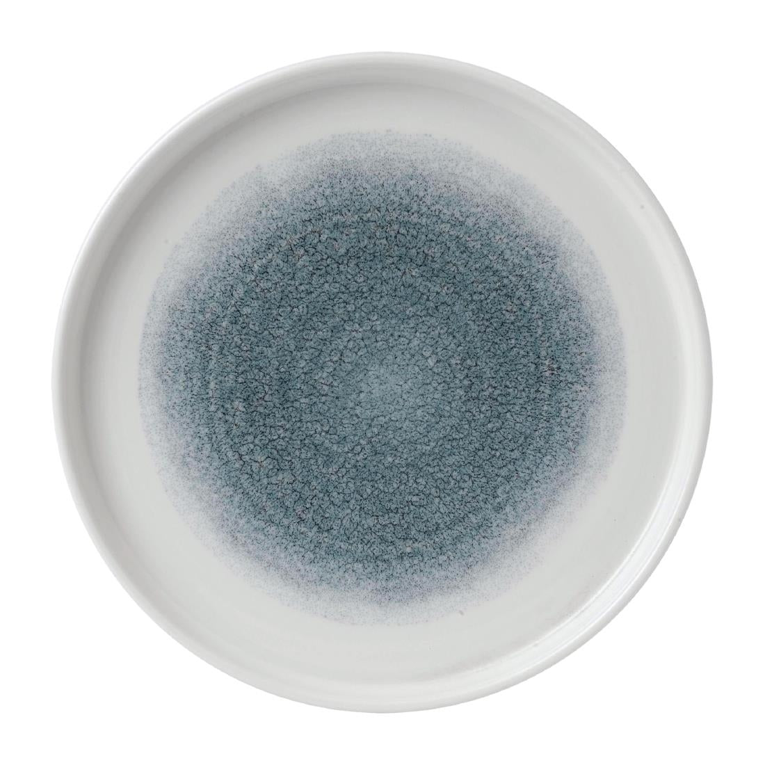 FD886 Churchill Raku Walled Plates Topaz Blue 218mm(Pack of 6) JD Catering Equipment Solutions Ltd