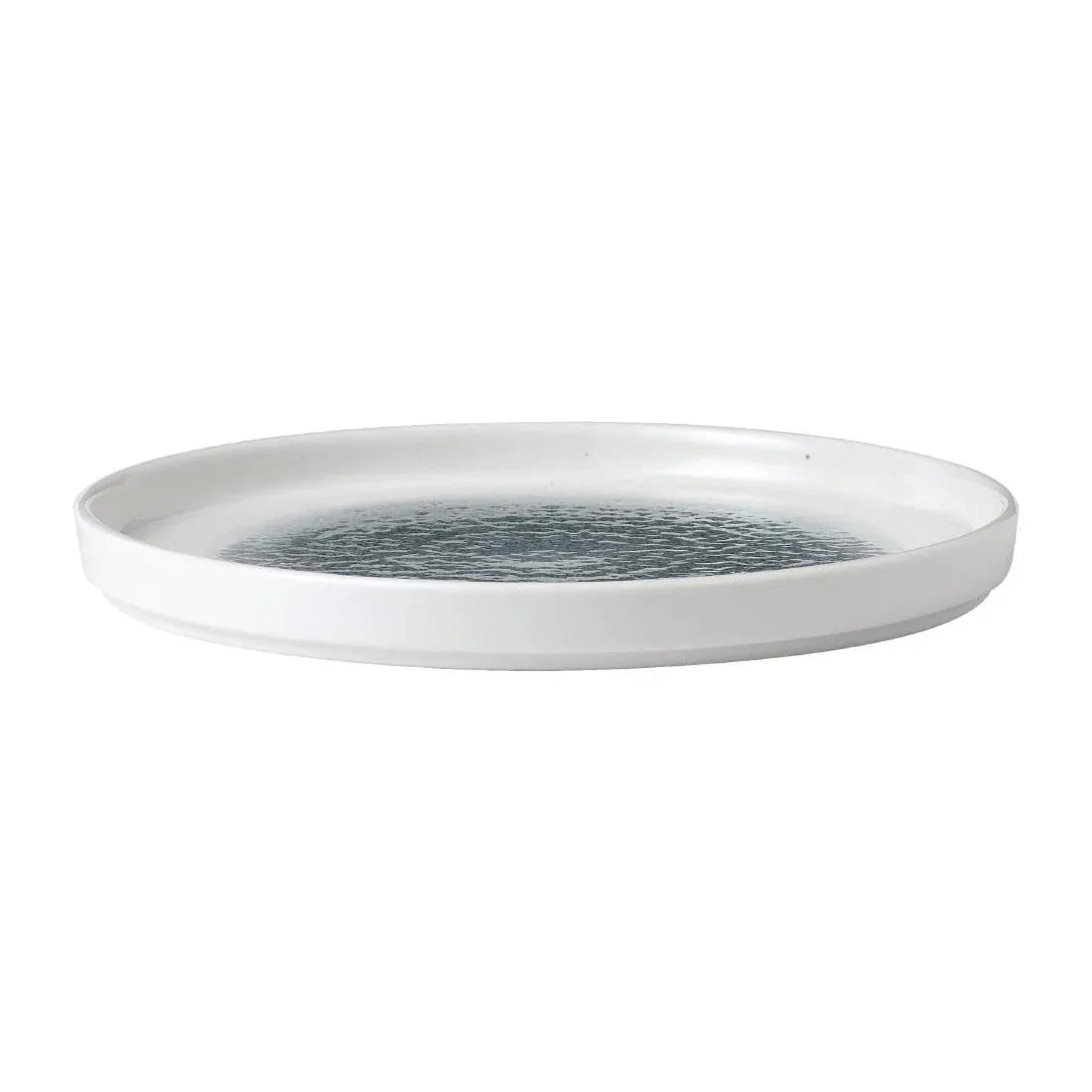 FD886 Churchill Raku Walled Plates Topaz Blue 218mm(Pack of 6) - JD Catering Equipment Solutions Ltd