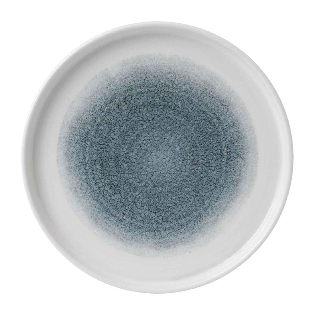 FD886 Churchill Raku Walled Plates Topaz Blue 218mm(Pack of 6) JD Catering Equipment Solutions Ltd