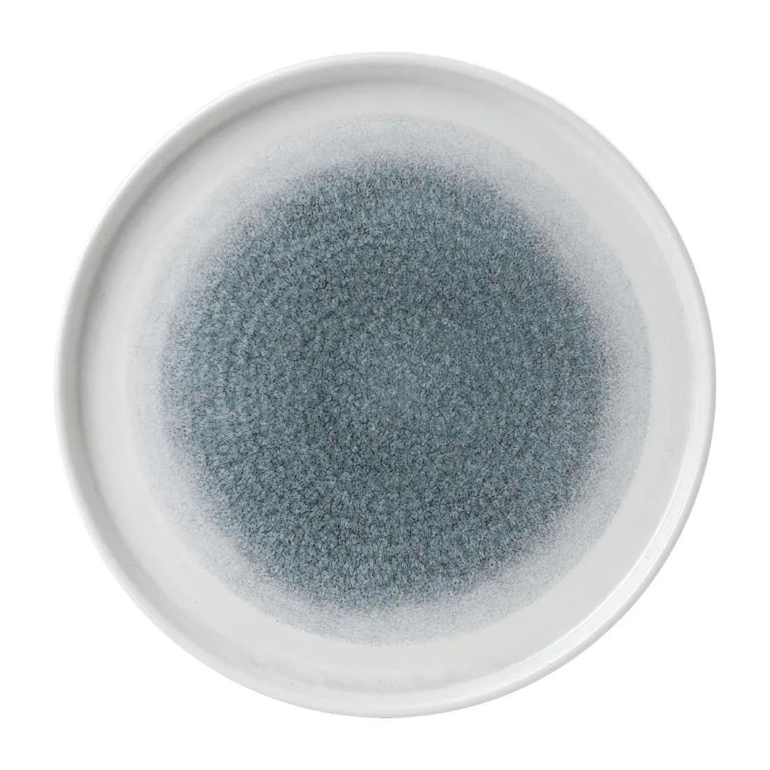 FD887 Churchill Raku Walled Plates Topaz Blue 260mm (Pack of 6) - JD Catering Equipment Solutions Ltd
