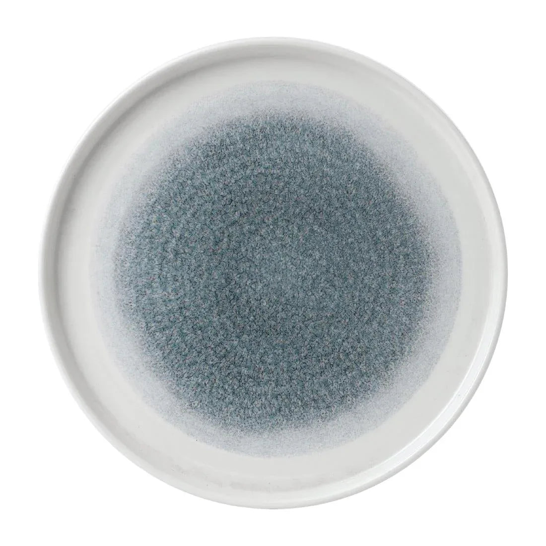 FD887 Churchill Raku Walled Plates Topaz Blue 260mm (Pack of 6) - JD Catering Equipment Solutions Ltd