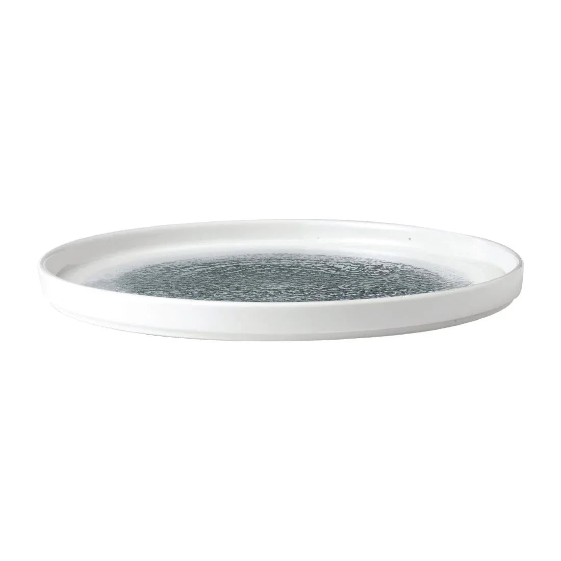 FD887 Churchill Raku Walled Plates Topaz Blue 260mm (Pack of 6) - JD Catering Equipment Solutions Ltd