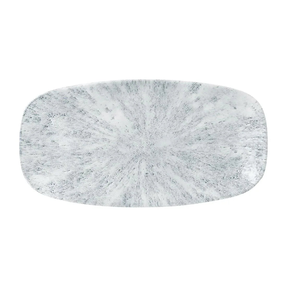 FD894 Churchill Stone Oblong Plates Pearl Grey 298x152mm (Pack of 12) - JD Catering Equipment Solutions Ltd