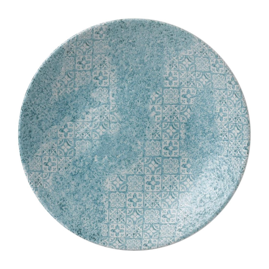FD896 Churchill Med Tiles Deep Coupe Plates Aquamarine 239mm (Pack of 12) JD Catering Equipment Solutions Ltd