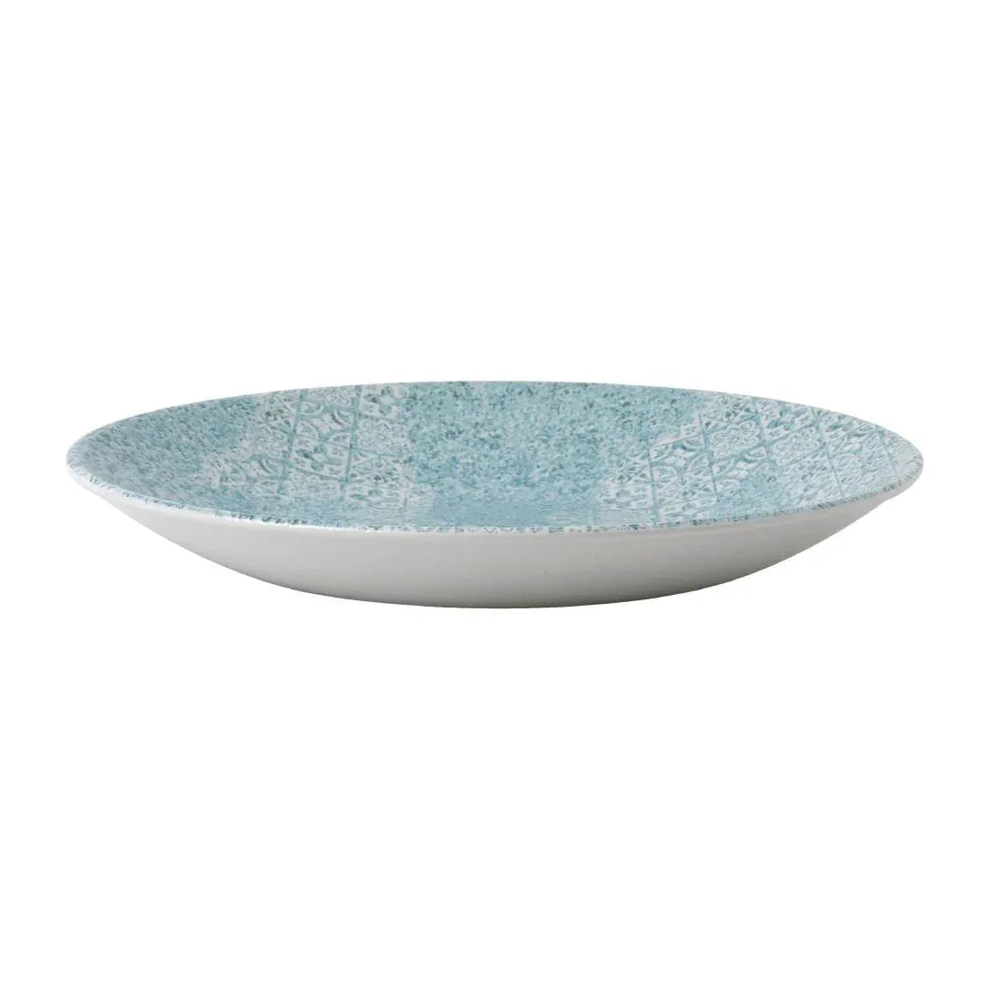 FD896 Churchill Med Tiles Deep Coupe Plates Aquamarine 239mm (Pack of 12) - JD Catering Equipment Solutions Ltd