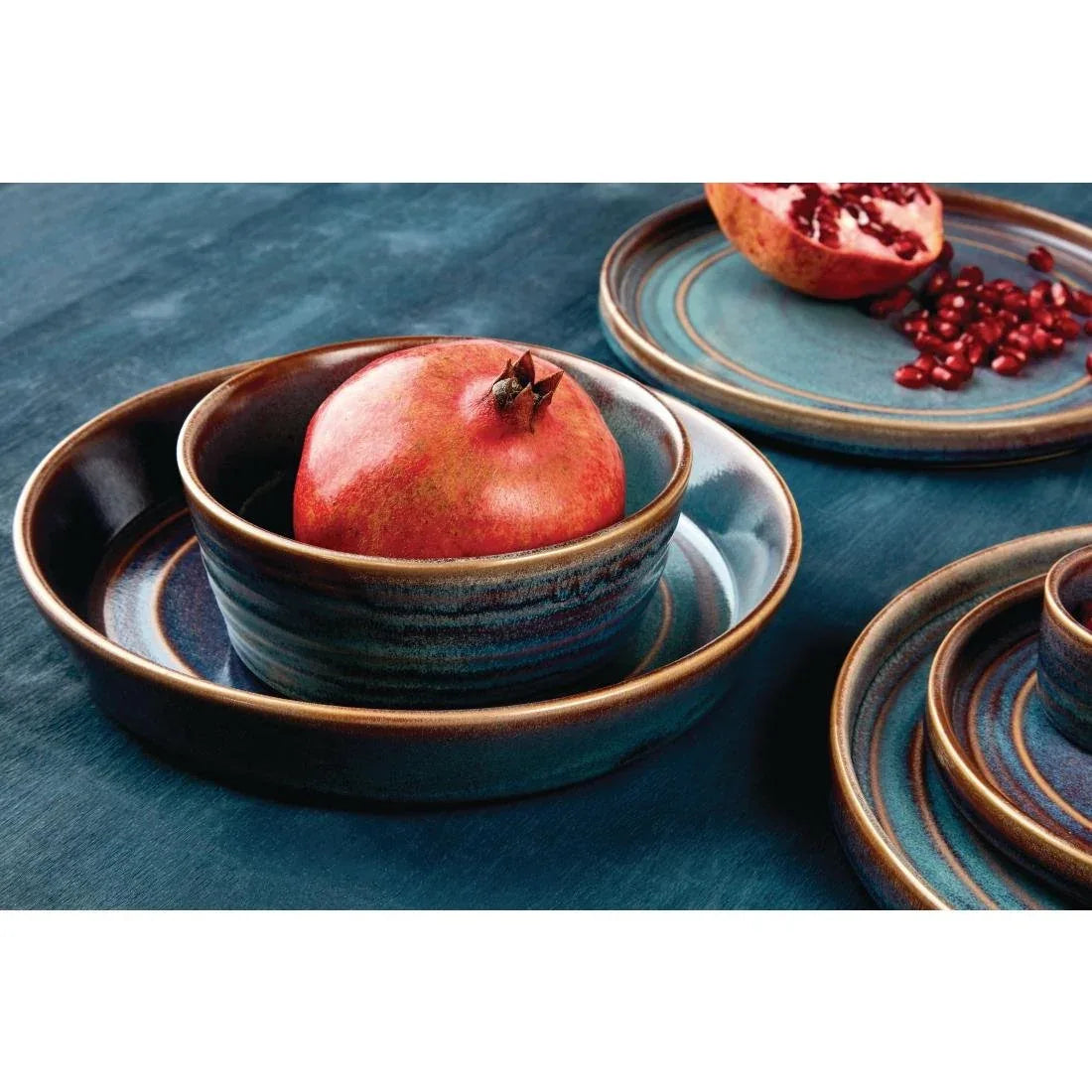 FD913 Olympia Cavolo Iridescent Flat Round Bowls 220mm (Pack of 4) - JD Catering Equipment Solutions Ltd