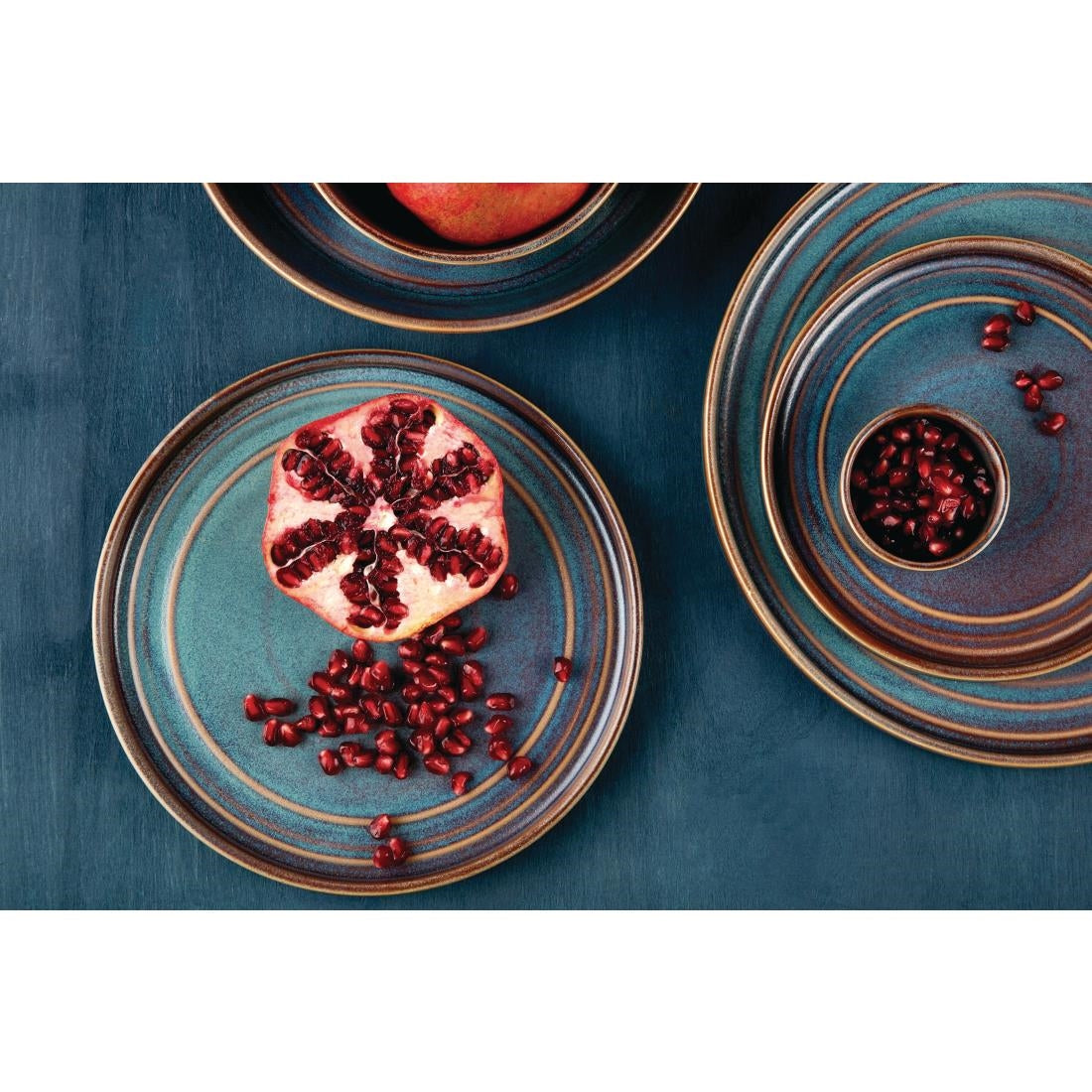 FD914 Olympia Cavolo Flat Round Plates Iridescent 180mm (Pack of 6) JD Catering Equipment Solutions Ltd