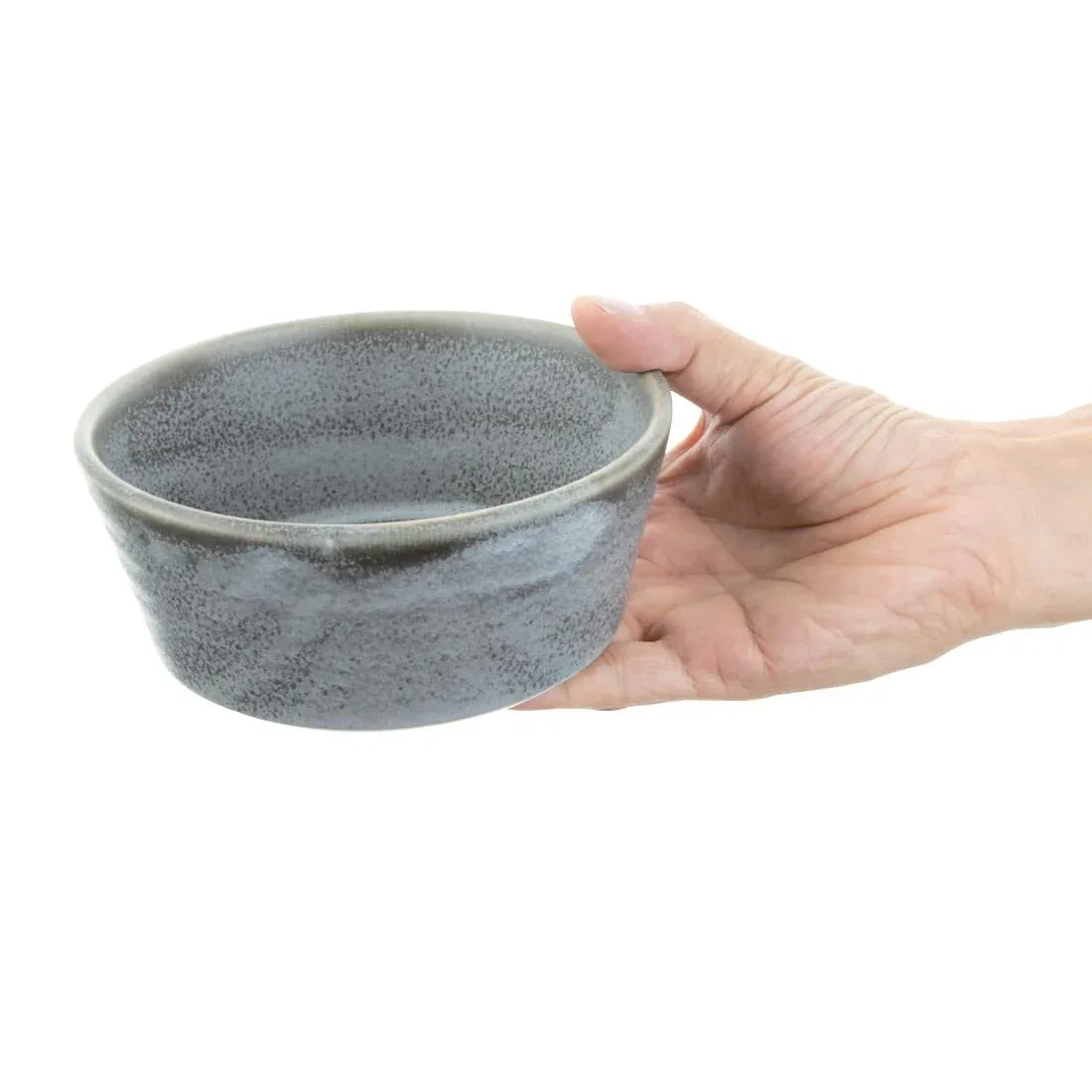 FD918 Olympia Cavolo Flat Round Bowls Charcoal Dusk 143mm (Pack of 6) - JD Catering Equipment Solutions Ltd