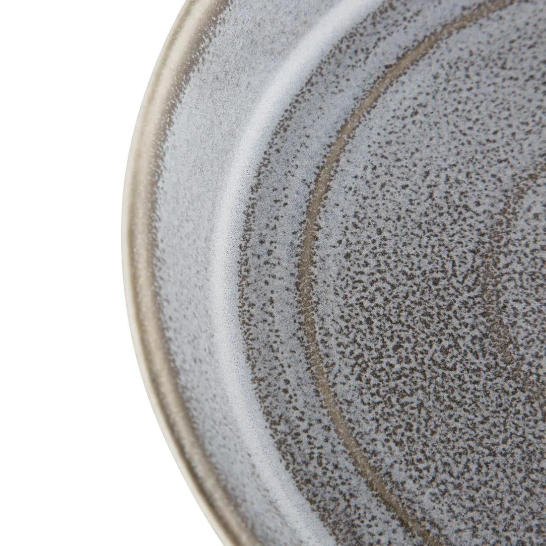 FD919 Olympia Cavolo Charcoal Dusk Flat Round Bowls 220mm (Pack of 4) - JD Catering Equipment Solutions Ltd