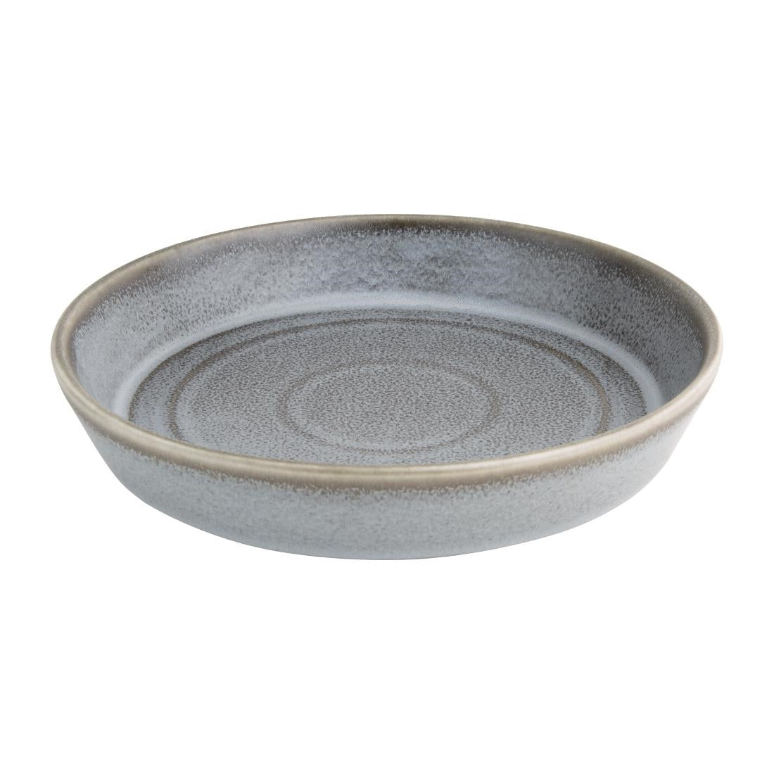 FD919 Olympia Cavolo Charcoal Dusk Flat Round Bowls 220mm (Pack of 4) JD Catering Equipment Solutions Ltd