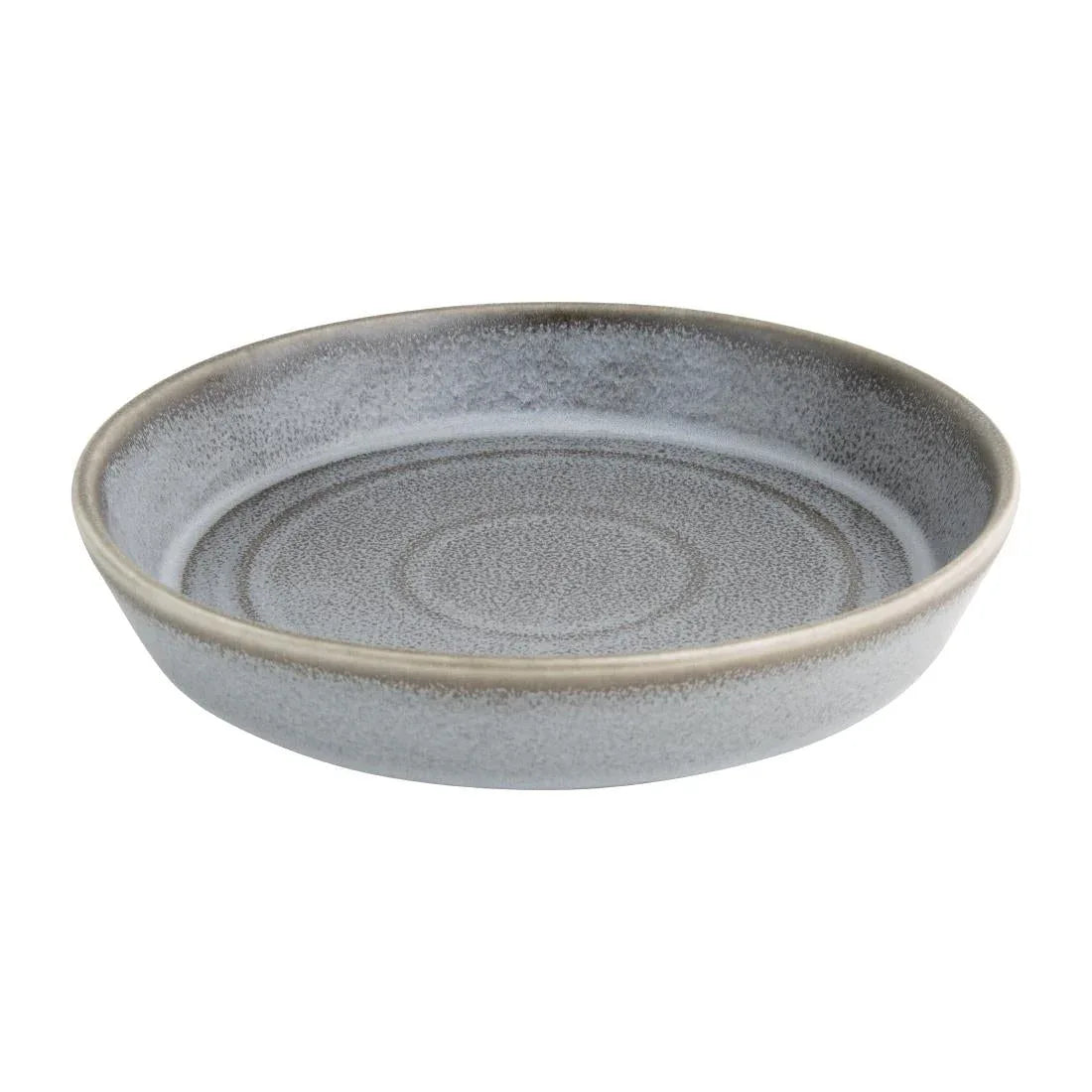FD919 Olympia Cavolo Charcoal Dusk Flat Round Bowls 220mm (Pack of 4) - JD Catering Equipment Solutions Ltd