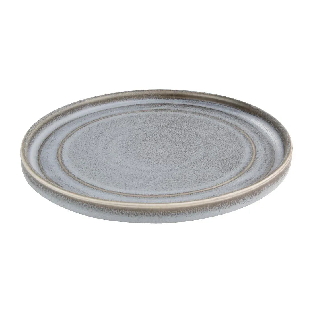 FD921 Olympia Cavolo Charcoal Dusk Flat Round Plates 220mm (Pack of 6) - JD Catering Equipment Solutions Ltd