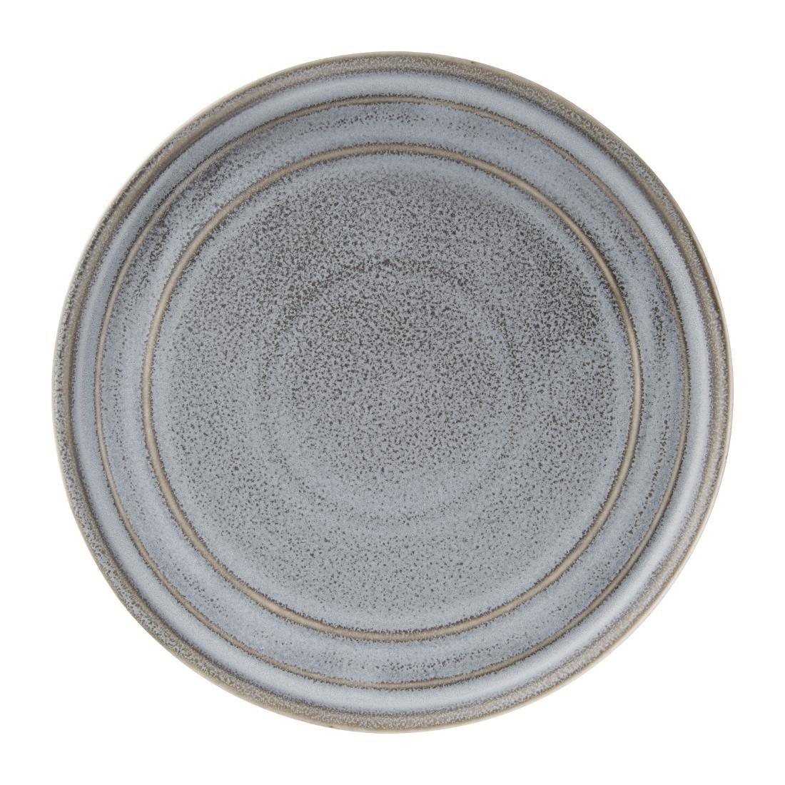 FD921 Olympia Cavolo Charcoal Dusk Flat Round Plates 220mm (Pack of 6) - JD Catering Equipment Solutions Ltd