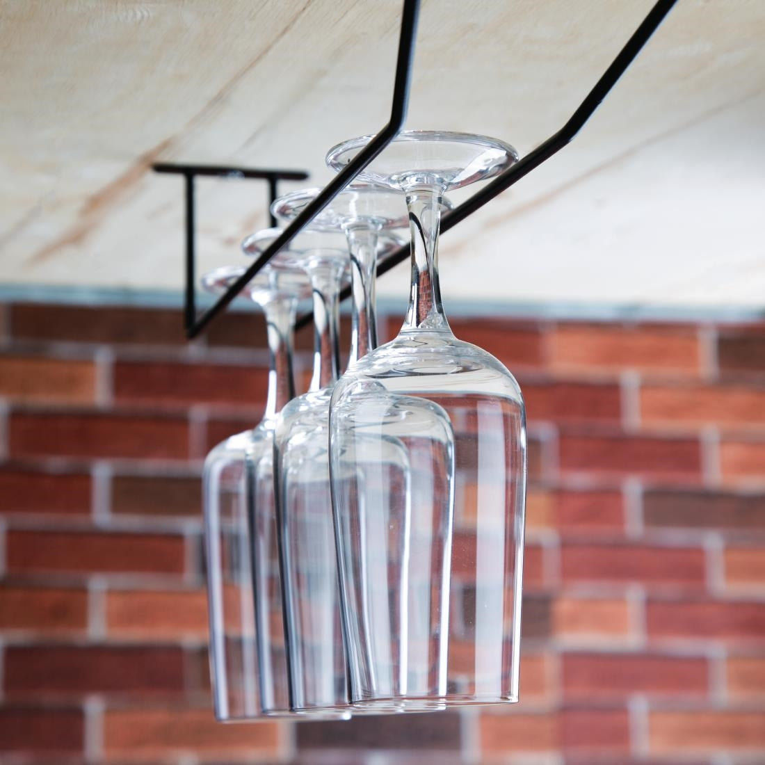 FD988 Olympia Wine Glass Rack Black 406mm JD Catering Equipment Solutions Ltd