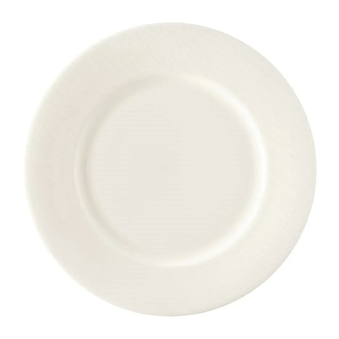 FE041 Royal Crown Derby Bark White Flat Rim Plate 215mm (Pack of 6) - JD Catering Equipment Solutions Ltd
