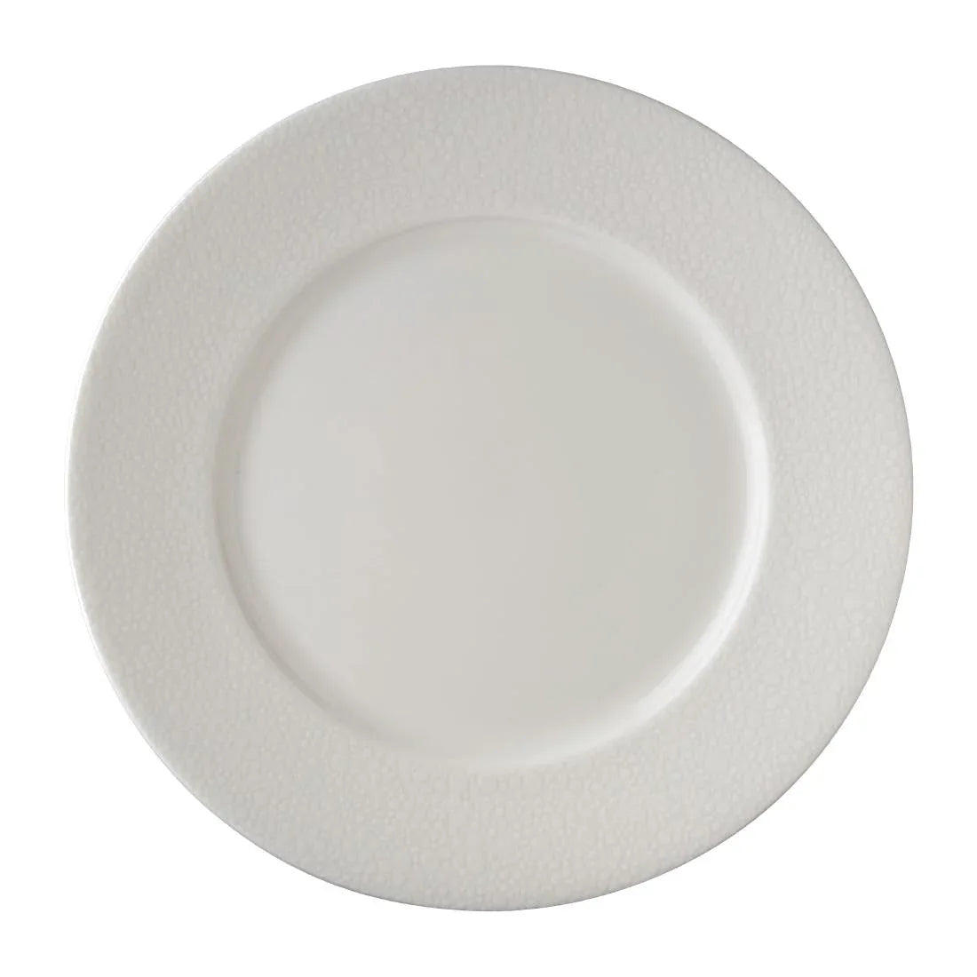 FE048 Royal Crown Derby Effervesce White Flat Rim Plate 215mm (Pack of 6) - JD Catering Equipment Solutions Ltd