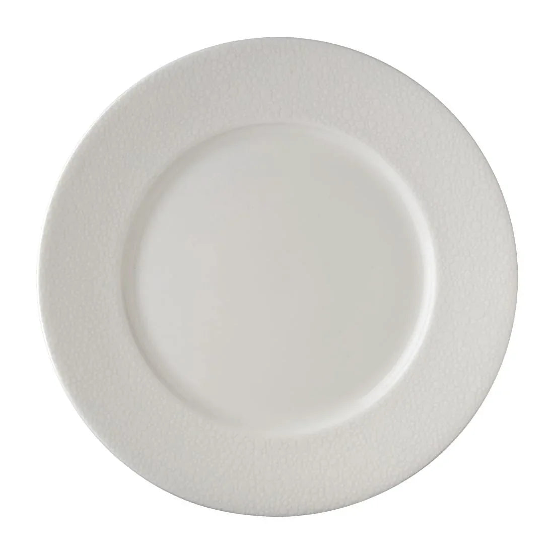 FE048 Royal Crown Derby Effervesce White Flat Rim Plate 215mm (Pack of 6) - JD Catering Equipment Solutions Ltd