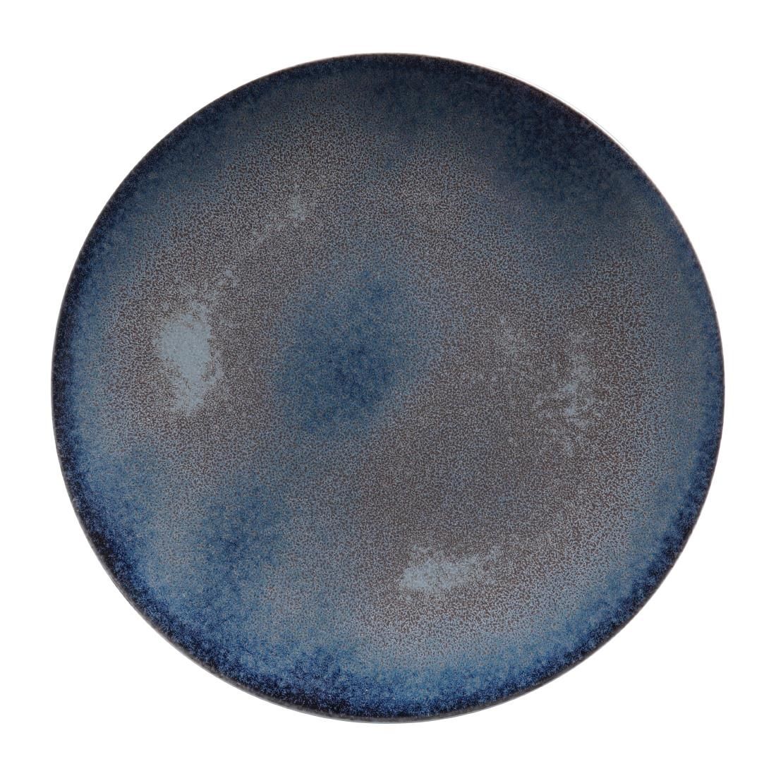 FE091 Royal Crown Derby Rebel Dark Blue Coupe Plate 255mm (Pack of 6) JD Catering Equipment Solutions Ltd