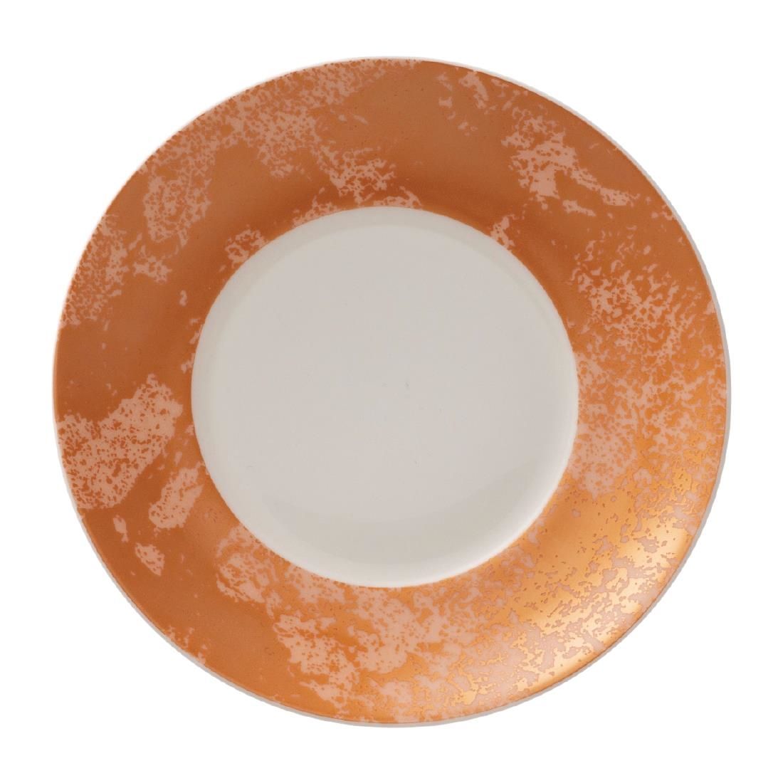 FE102 Royal Crown Derby Crushed Velvet Copper Charnwood Saucer (Pack of 6) JD Catering Equipment Solutions Ltd