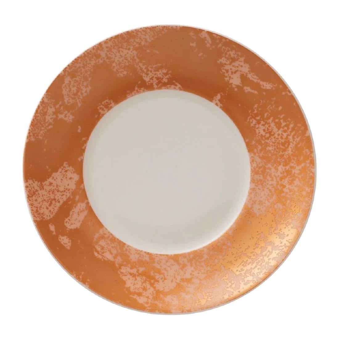 FE102 Royal Crown Derby Crushed Velvet Copper Charnwood Saucer (Pack of 6) - JD Catering Equipment Solutions Ltd