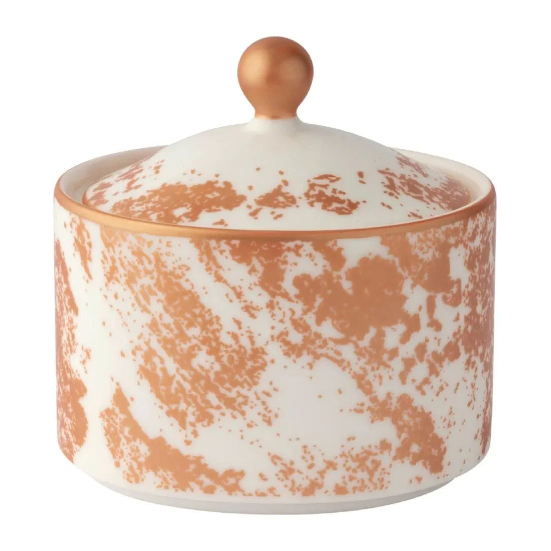 FE103 Royal Crown Derby Crushed Velvet Copper Charnwood Sugar Pot (Pack of 6) - JD Catering Equipment Solutions Ltd