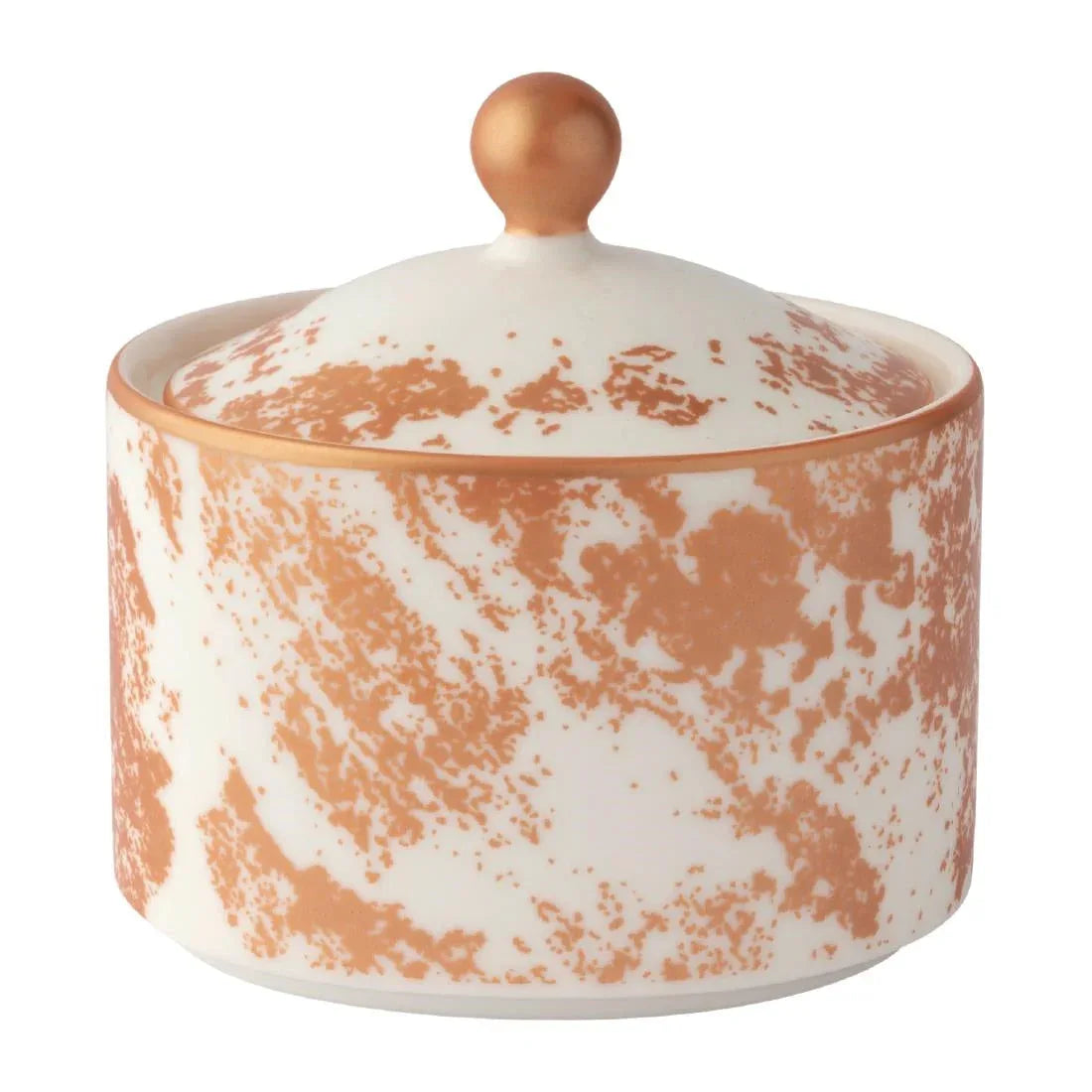 FE103 Royal Crown Derby Crushed Velvet Copper Charnwood Sugar Pot (Pack of 6) - JD Catering Equipment Solutions Ltd