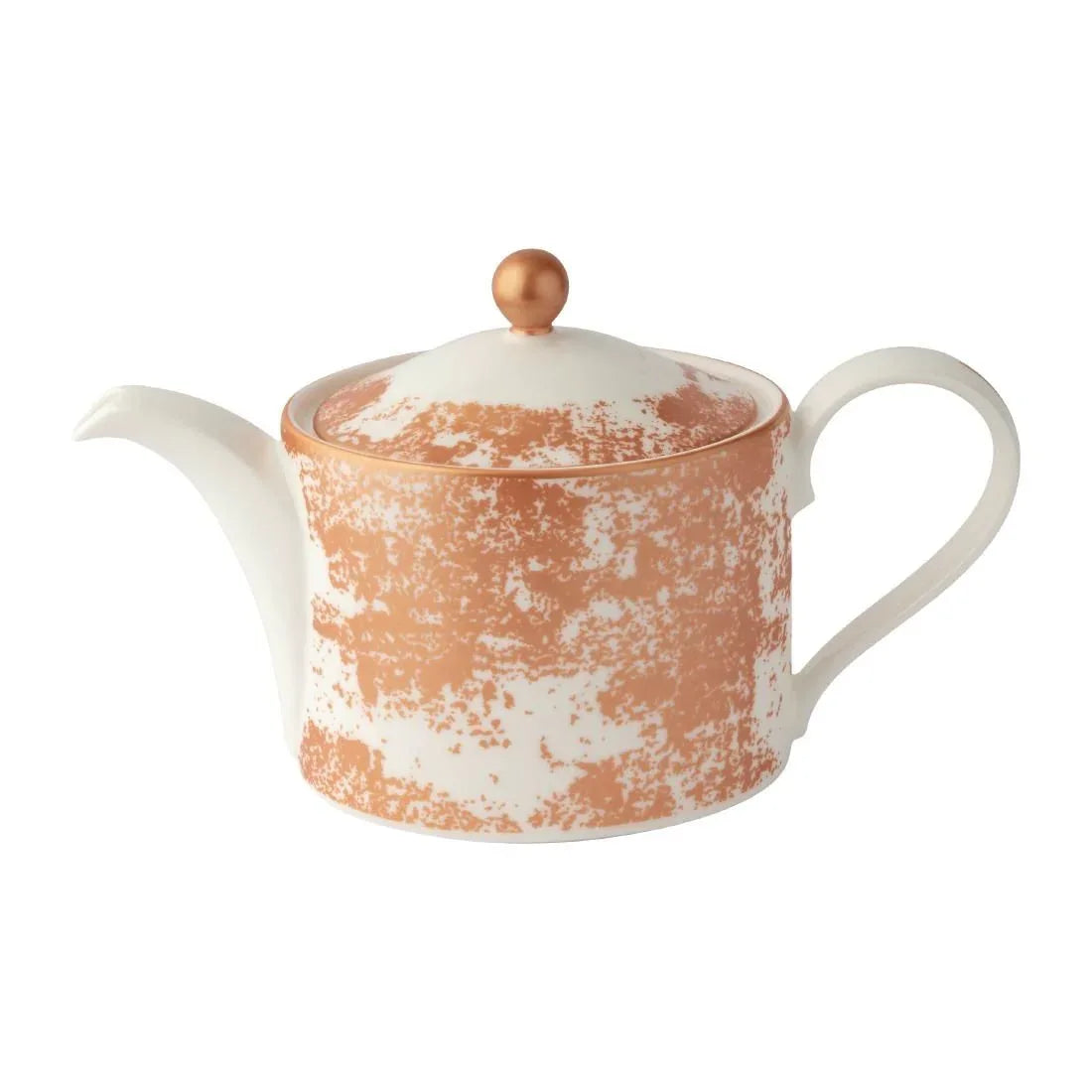 FE104 Royal Crown Derby Crushed Velvet Copper Charnwood Tea Pot S S (Pack of 1) - JD Catering Equipment Solutions Ltd