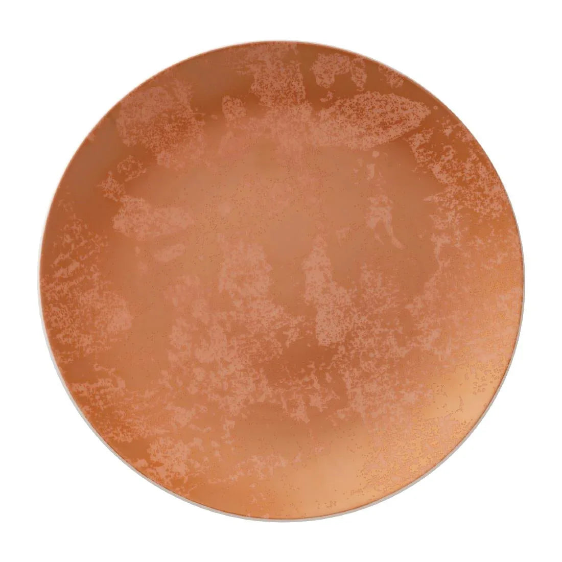 FE106 Royal Crown Derby Crushed Velvet Copper Coupe Plate 255mm (Pack of 6) - JD Catering Equipment Solutions Ltd