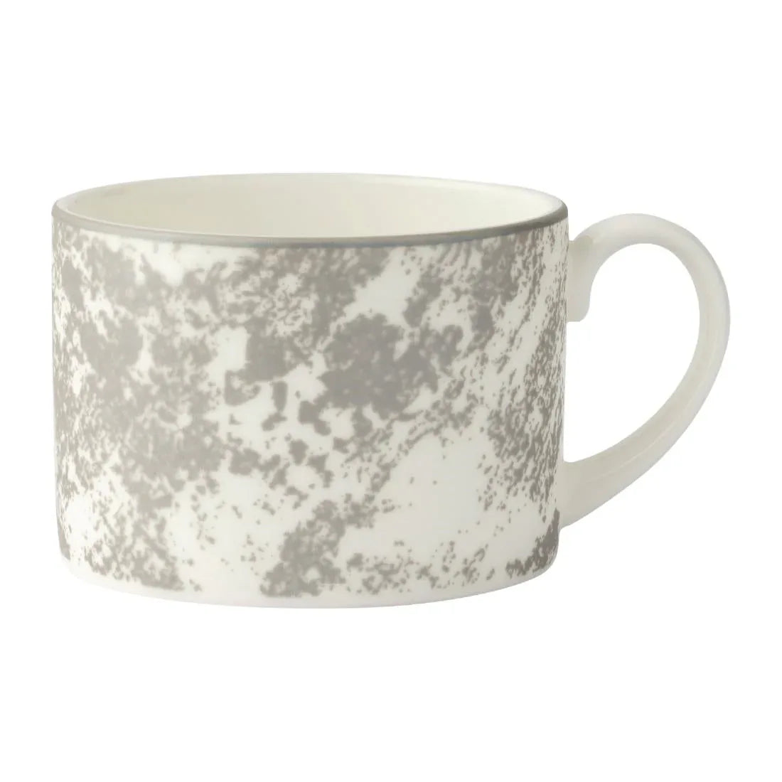 FE115 Royal Crown Derby Crushed Velvet Grey Charnwood Cup 220ml (Pack of 6) - JD Catering Equipment Solutions Ltd