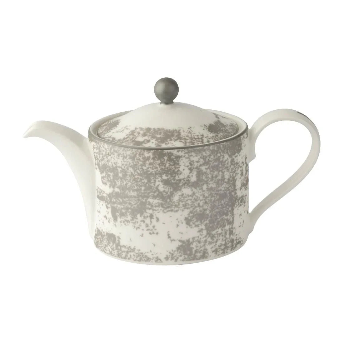 FE118 Royal Crown Derby Crushed Velvet Grey Charnwood Tea Pot S S (Pack of 1) - JD Catering Equipment Solutions Ltd