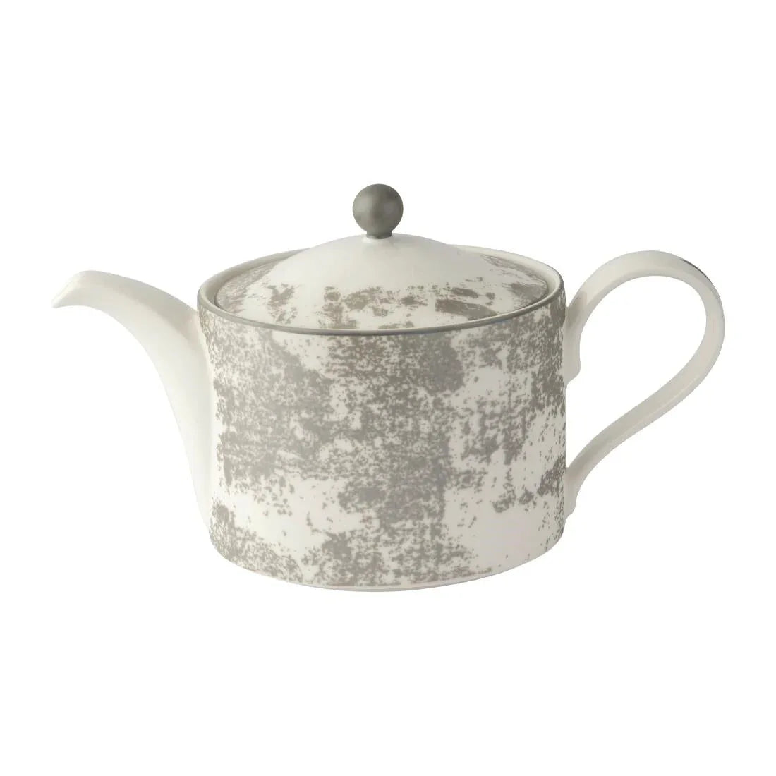 FE119 Royal Crown Derby Crushed Velvet Grey Charnwood Tea Pot L S (Pack of 1) - JD Catering Equipment Solutions Ltd